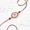 Gift Oval Kundan Meenakari Rakhi