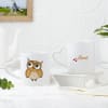 Gift Owl Always Love You Personalized Heart Handle Mug - Set Of 2