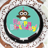 Buy Owl Happy Birthday Cake (Half Kg)