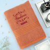 Gift Pack of 2 Terracotta Personalized  Couple Towels