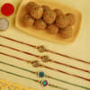 Gift Pack of 5 Intricate Beauty Rakhi Set