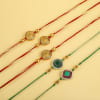 Buy Pack of 5 Intricate Beauty Rakhi Set