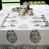 Gift Paisley Print Cotton Table Cover With Set Of 6 Napkins