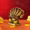 Buy Panchmukhi Ganesha Idol in Antique Gold Finish