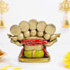 Shop Panchmukhi Ganesha Idol in Antique Gold Finish