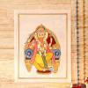 Gift Parvati Nandan Gold Idol Silk Painting