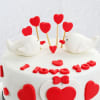 Buy Passionate Heart Semi-Fondant Cake (1 Kg)