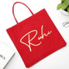 Shop Passionate Love Personalized Canvas Tote bag - Red