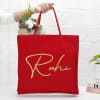 Passionate Love Personalized Canvas Tote bag - Red Online