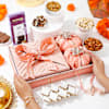 Pastel Peach Tempting Sweets Hamper Online