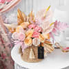 Gift Pastel Petals in Jute Basket for Mother