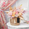 Buy Pastel Petals in Jute Basket for Mother