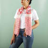 Gift Patterned Scarf With Tassels