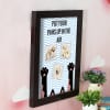 Gift Paws Up Personalized Wooden Photo Frame