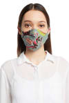 Buy Payal Singhal Face Mask With Pouch - Giraffe And Chintz Print - Reversible