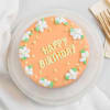 Gift Peach Cream Vanilla Cake