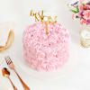 Buy Peach Rosette Cream Cake For Mom