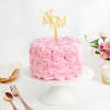Gift Peach Rosette Cream Cake For Mom (2 Kg)
