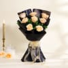Peachy Delights Roses Bouquet Online