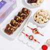 Peacock And Tree of Life Rakhi With Khajoor Bites And Cashews Online