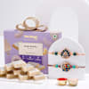 Peacock Rakhis And Kaju Katli Rakhi Combo Online