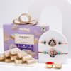 Peacock Rakhis And Kaju Katli Rakhi Combo Online
