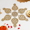 Shop Peacock Urli With DIY Rangoli Set And T-Lights