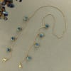 Gift Pearl And Blue Stone Mask Chain (Set of 2)