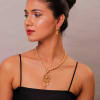 Buy Pearl And Gold Finish Necklace Set