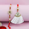 Gift Pearl And Kundan Bhaiya Bhabhi Rakhi