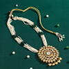 Buy Pearl and Kundan Necklace Set
