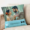 Pearls and Bow Personalized Anniversary Cushion Online