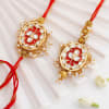 Gift Pearls And Chocolates Bhaiya Bhabhi Rakhi Combo