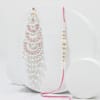 Pearls And Pink Stones Bhaiya Bhabhi Rakhi Online