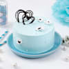 Pearly Blue Cream Cake (1 Kg) Online