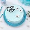 Buy Pearly Blue Cream Cake