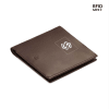 Gift Pennline RFID Safe Slim Bifold Leather Wallet - Brown