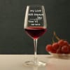 Buy Perfect For Each Other Personalized Bordeaux Glasses