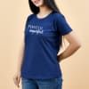 Gift Perfectly Imperfect Navy Blue T-Shirt for Women