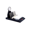 Buy Perpetual Silver Calendar And Clock With Memo Pad