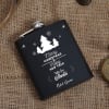 Gift Personalised Christmas & New Year Themed Hip Flask