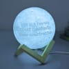 Gift Personalized 3D Moon Lamp With Stand (13 cm)