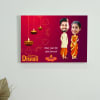 Personalized A3 Canvas Photo Frame For Diwali Online