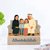 Personalized Alhamdulillah Family Caricature Online