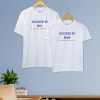 Personalized Anniversary White Tees for Couple Online