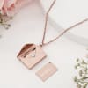 Gift Personalized Be Mine Envelope Pendant Chain And Cuff Bracelet With Masqa Chocolates