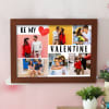 Personalized Be My Valentine Wooden Photo Frame Online