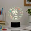 Gift Personalized Best Bhai Ever Black Base LED Lamp