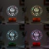 Shop Personalized Best Bhai Ever Brown Base LED Lamp