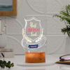 Gift Personalized Best Boss Ever LED Lamp - Brown Base